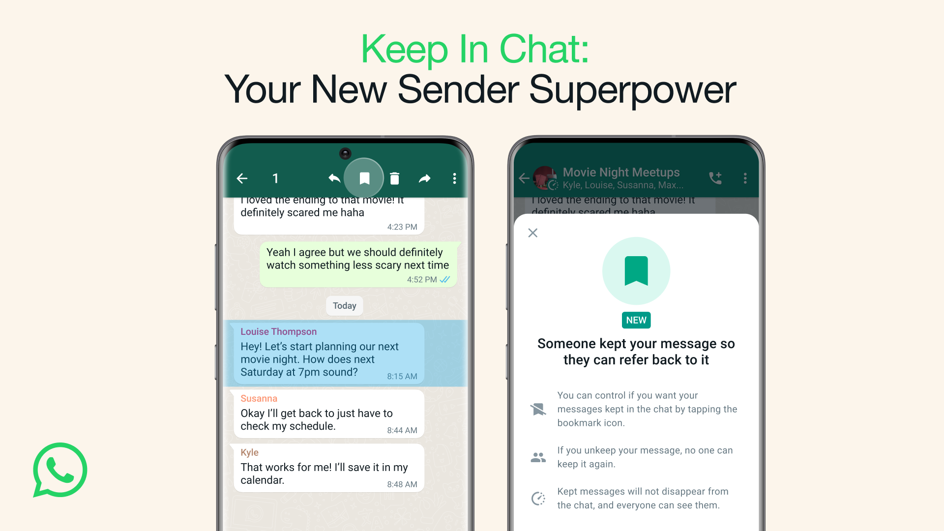 Unlock Your Superpower: “Keep In Chat” Feature on WhatsApp